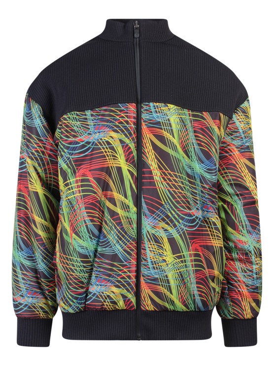 Shop Ferrari Re-nylon Jacket With Speedform Print In Multicolor