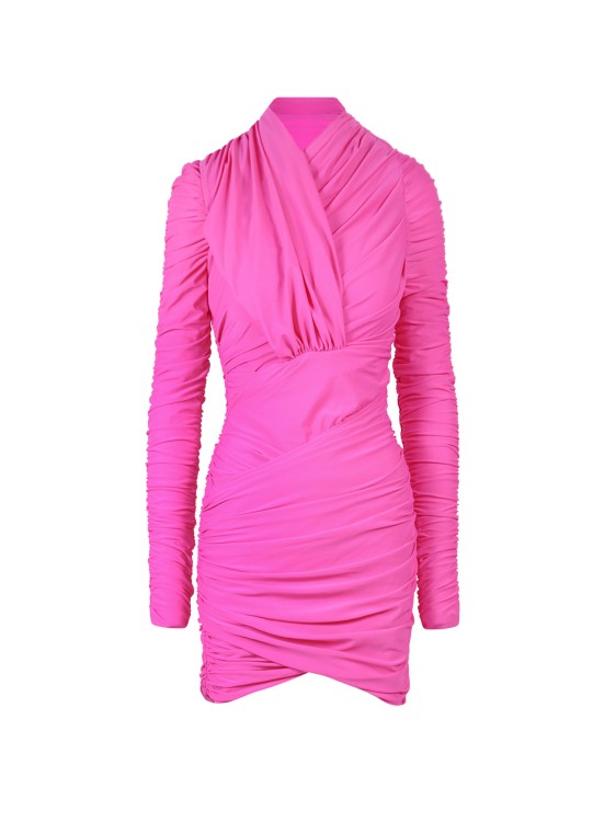 Shop Az Factory X Ester Manas Draped Mini Dress In Pink