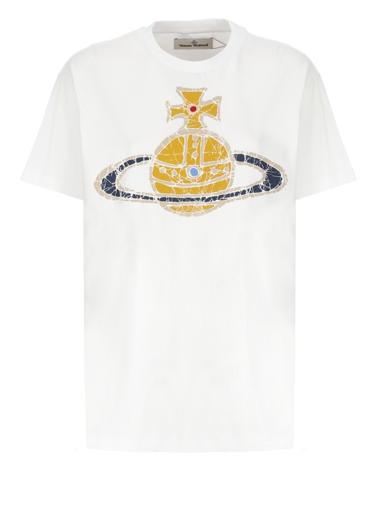 Shop Vivienne Westwood Time Machine Classic T-shirt In White