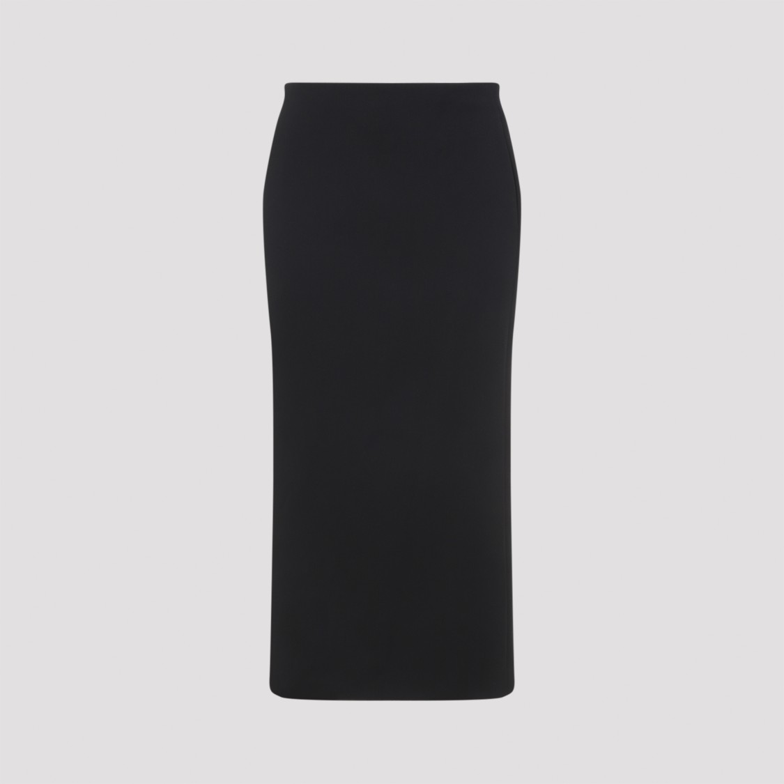 The Row Parma Stretch Virgin Wool Midi Skirt In Black