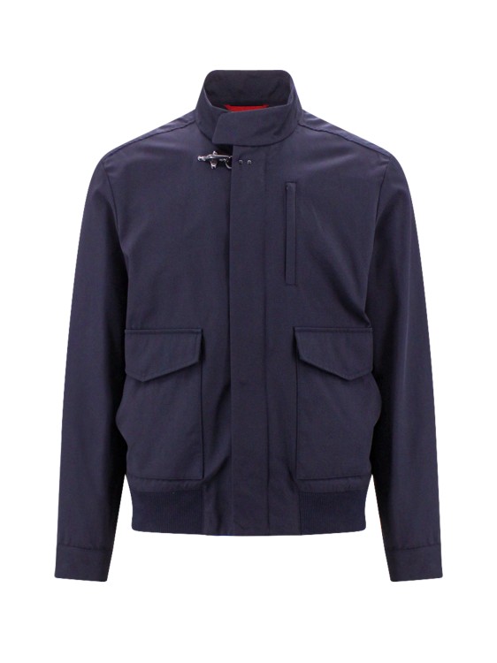 FAY NYLON AND COTTON JACKET WITH ICONIC HOOK,10911d5e-c29a-5ae4-2cd7-f10224f22178
