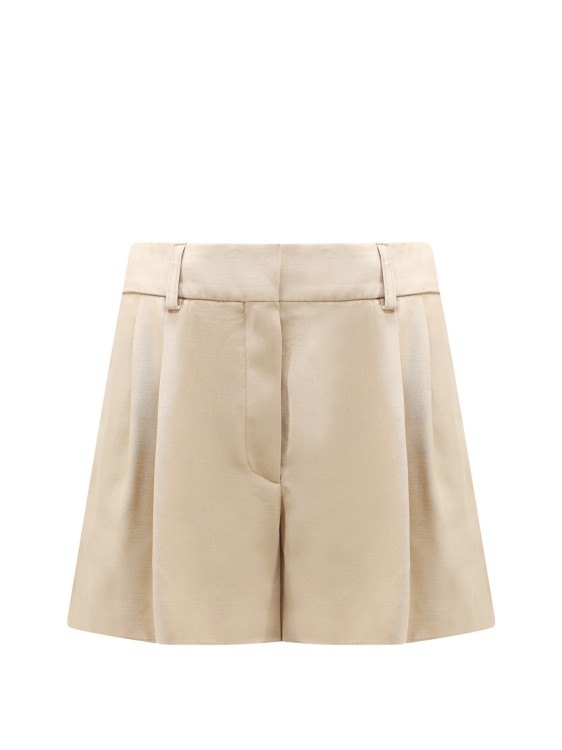 Shop Stella Mccartney Sustainable Viscose Shorts In Neutrals