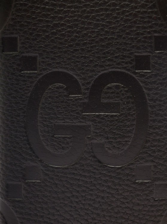 Shop Gucci Portacarte Con Jumbo Gg In Black