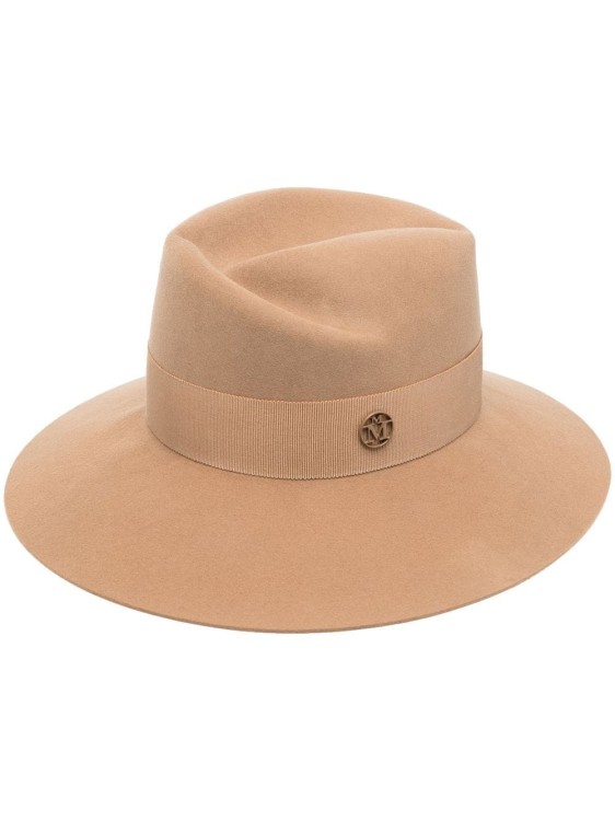 Maison Michel Virginie Felt Fedora Hat In Brown
