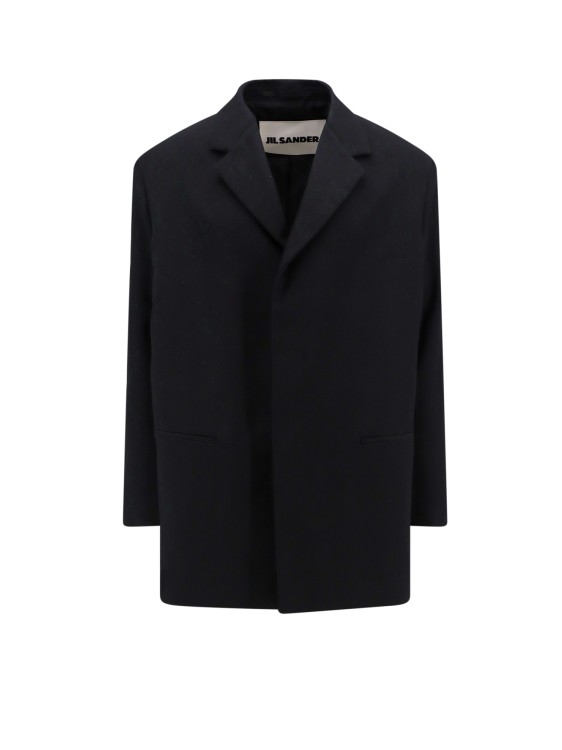 Shop Jil Sander Oversize Wool Jacket In Black