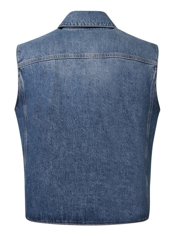 Shop Givenchy Cotton Gilet In Blue