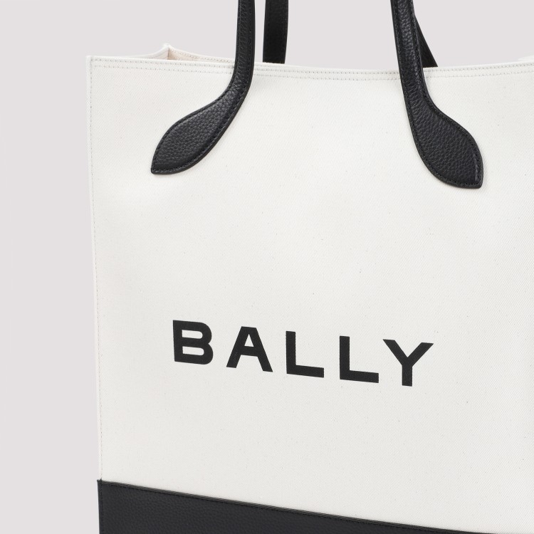 Bally Logo Tote Bag In White