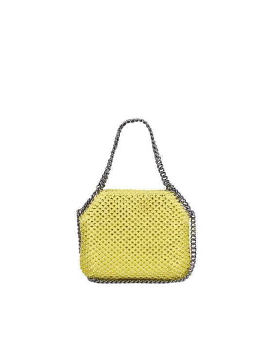 Shop Stella Mccartney Oxide Yellow Mini Tote Bag In Gold