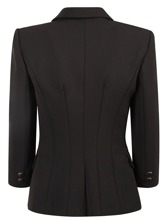 Shop Elisabetta Franchi Double-breasted Blazer In Black