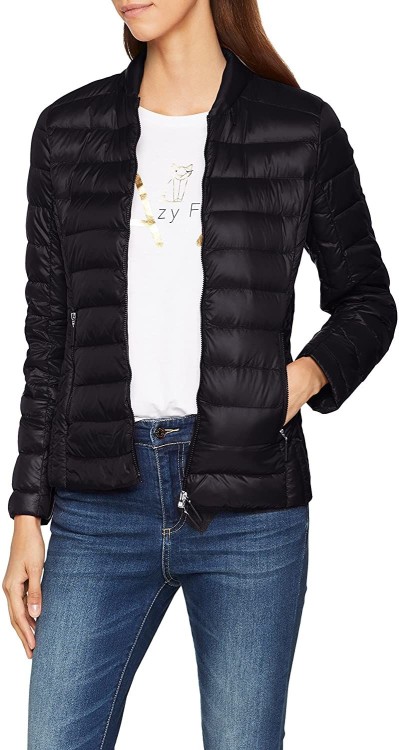 Armani Exchange Packable Quilted Down Jacket In Black
