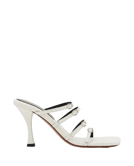 Shop Proenza Schouler 95mm Leather Sandals In White