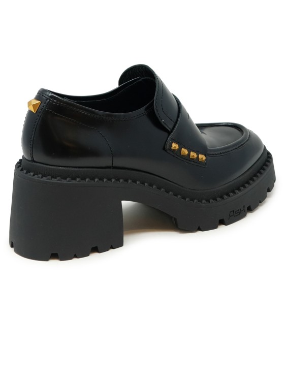 Shop Ash Black Leather Nelson Loafers