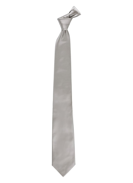 Shop Church's Silver Silk Tie In Grey