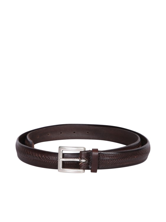 Shop Orciani Brown Leather Belts