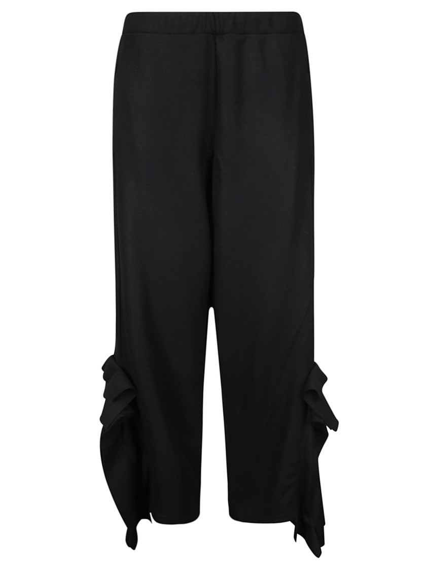 Yohji Yamamoto Box-detail Trousers In Black