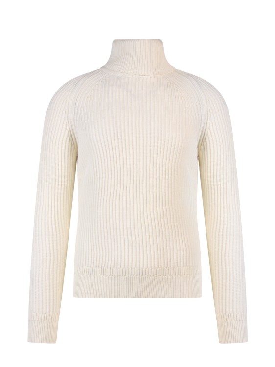 Shop Zanone Sustainable Virgin Wool Sweater In White