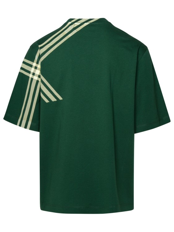 Shop Burberry Green Cotton T-shirt