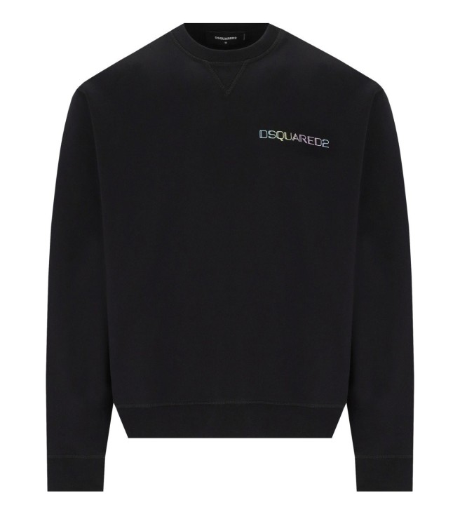 Shop Dsquared2 Palm Beach Cool Fit Black Sweatshirt