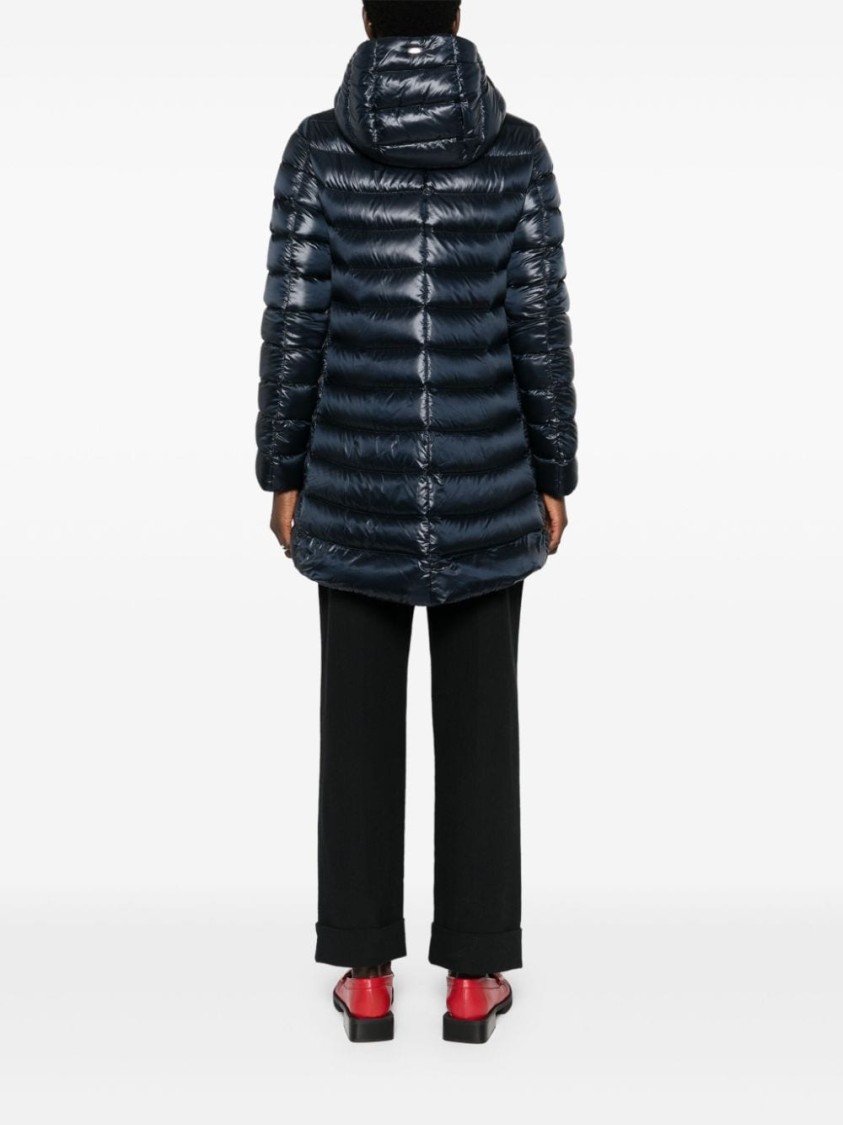 Herno Hooded Puffer Coat In Black