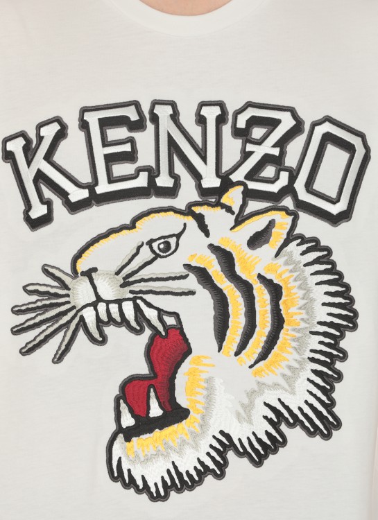 Shop Kenzo Varsity T-shirt In White
