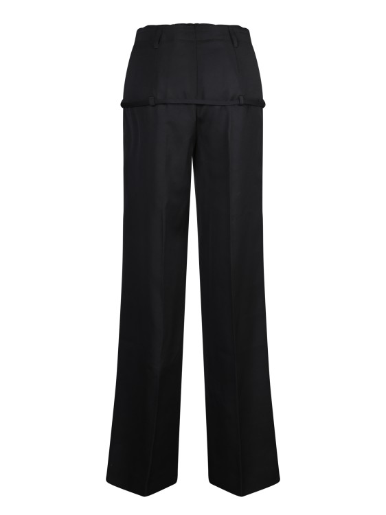 Shop Jacquemus Belted Wide-leg Pants In Black