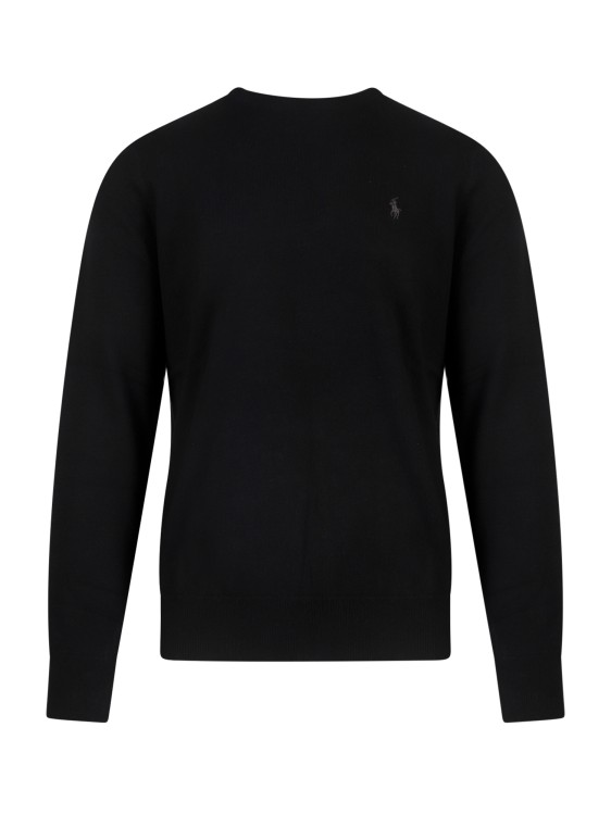 POLO RALPH LAUREN WOOL SWEATER WITH EMBROIDERED LOGO