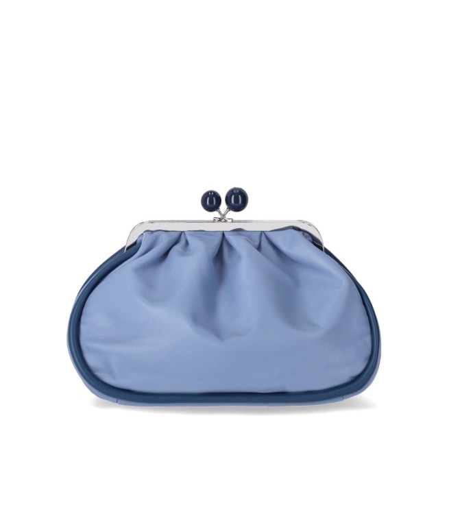 Shop Max Mara Pasticcino Lisotte Medium Avio Clutch Bag In Blue