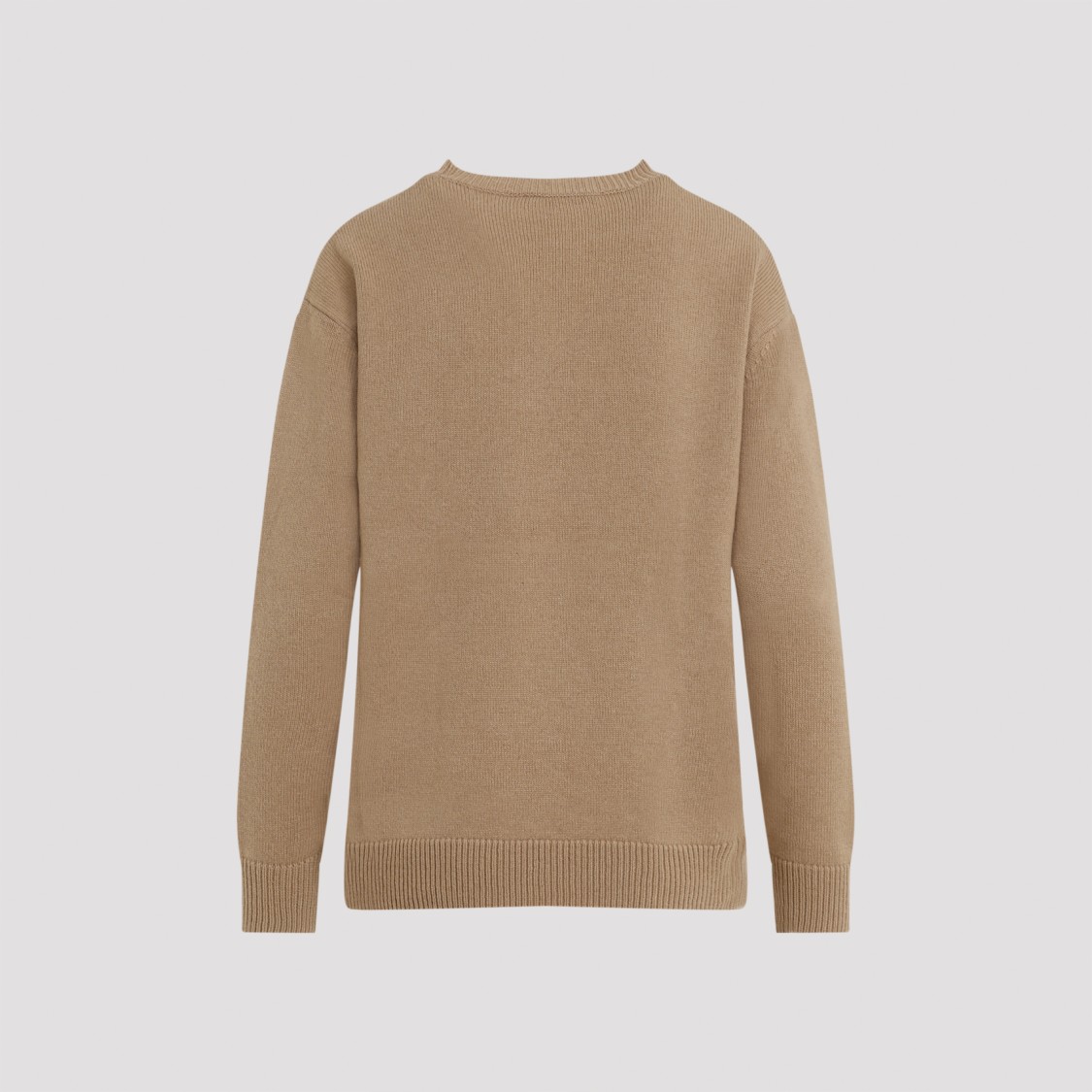 Max Mara Sweater In Wool And Cashmere Blend In Brown