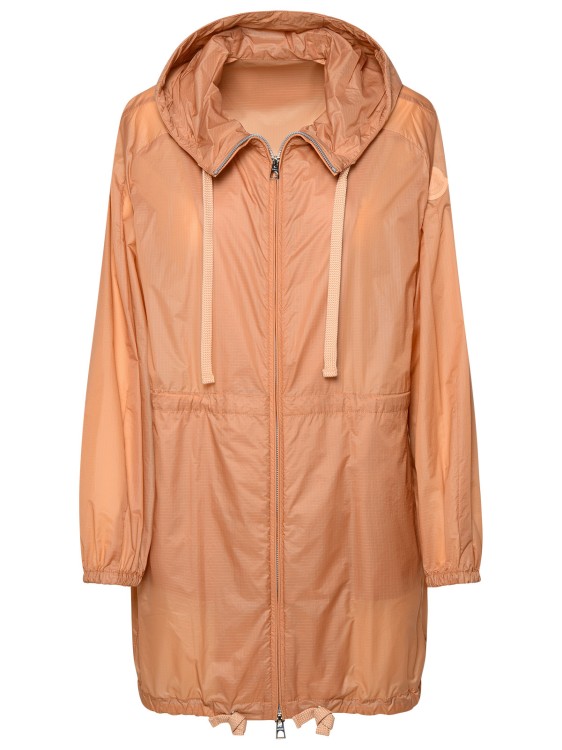 Shop Moncler Airelle' Jacket In Pink Polyamide In Orange