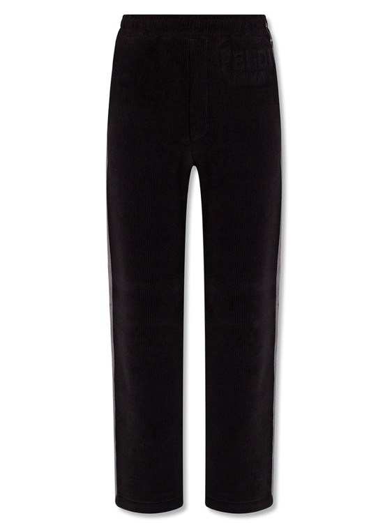 Shop Fendi Velvet Pants In Black