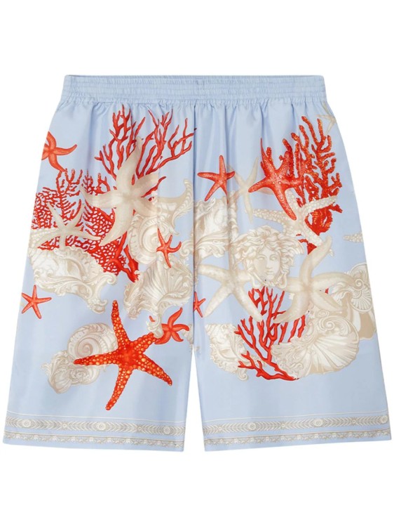 Shop Versace Multicolored Barocco Sea Print Shorts