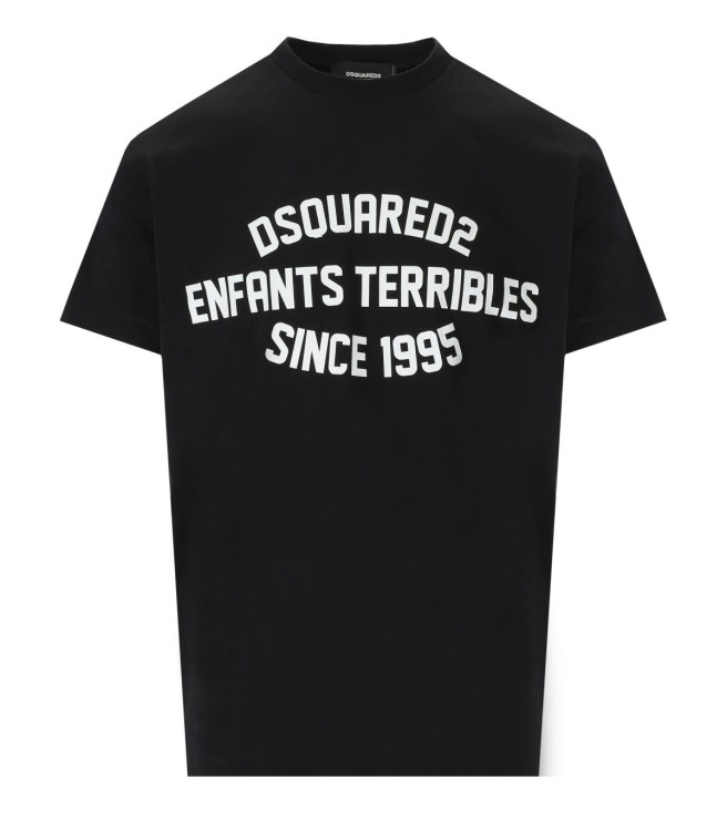 Shop Dsquared2 Cool Fit Enfant Terribles Black T-shirt