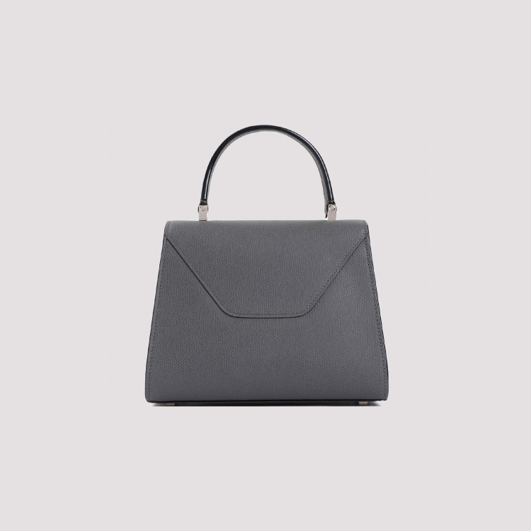 Shop Valextra Dark Grey Iside Top Handle Mini Bag