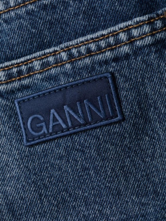 Shop Ganni Swigy Straight-leg Denim Jeans In Blue