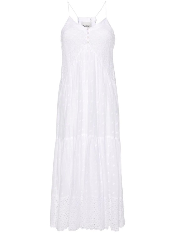 Shop Isabel Marant Étoile Sabba White Maxi Dress