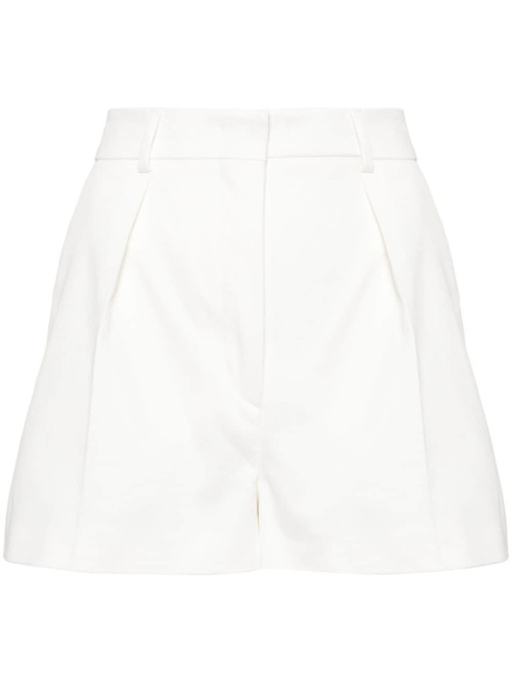 Shop Sportmax White Twill Shorts