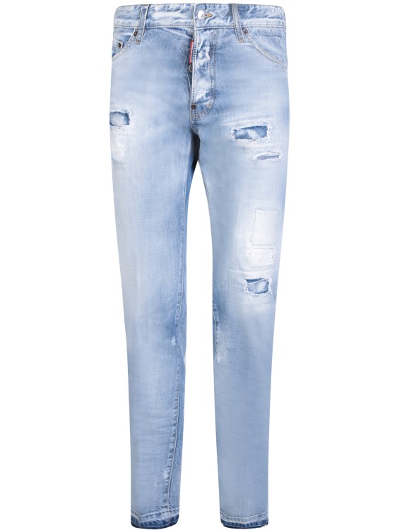 Dsquared2 Ripped Light Blue Jeans