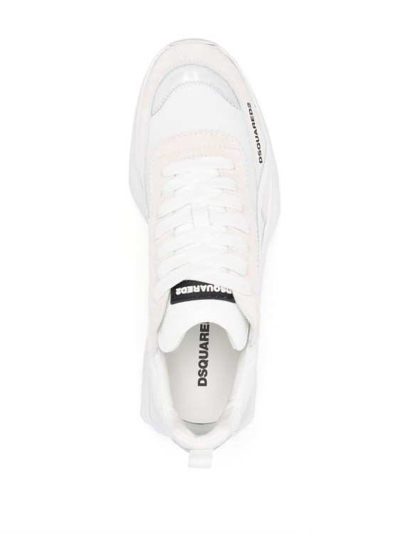 Shop Dsquared2 Slash Panelled Chunky Sneakers In White