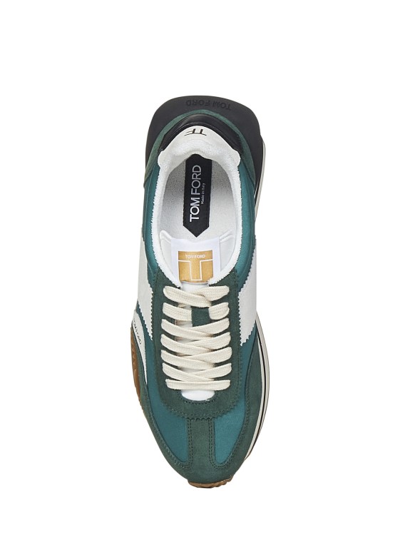 Shop Tom Ford Pine Green Sneakers
