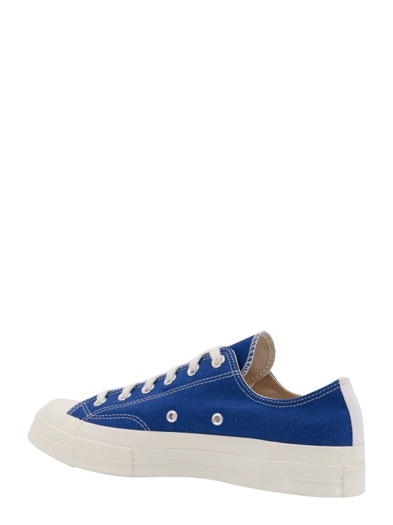 Shop Comme Des Garçons Canvas Sneakers In Blue