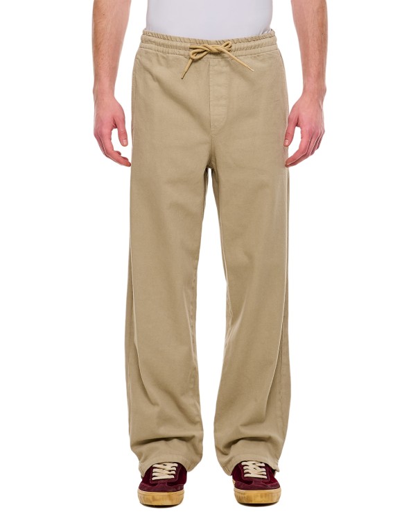 Shop Apc Vincent Cotton Trousers In Neutrals