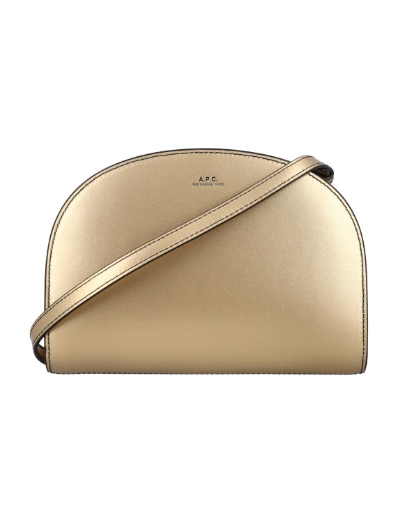 Demi Lune Clutch Bag by A.P.C. in Gold color for Luxury Clothing