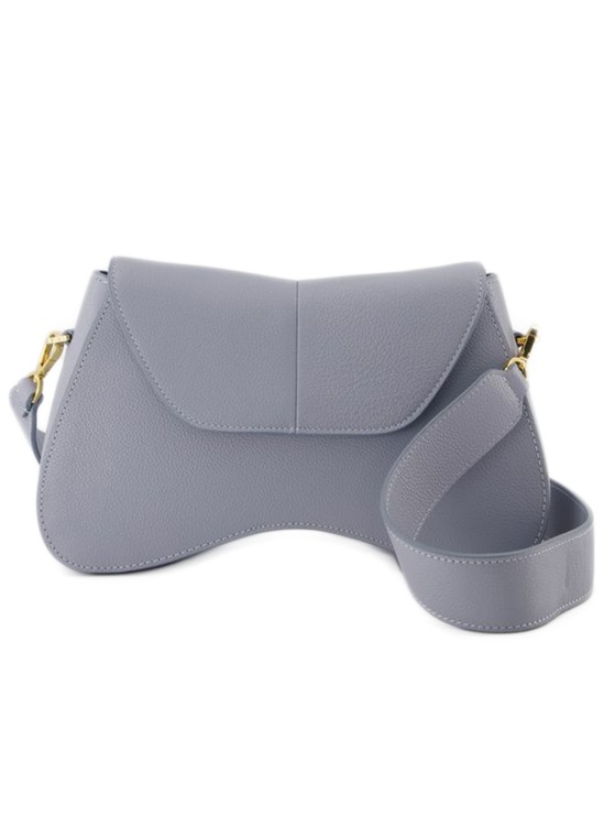 Shop Elleme Space Hobo Bag  - Grey/blue - Leather