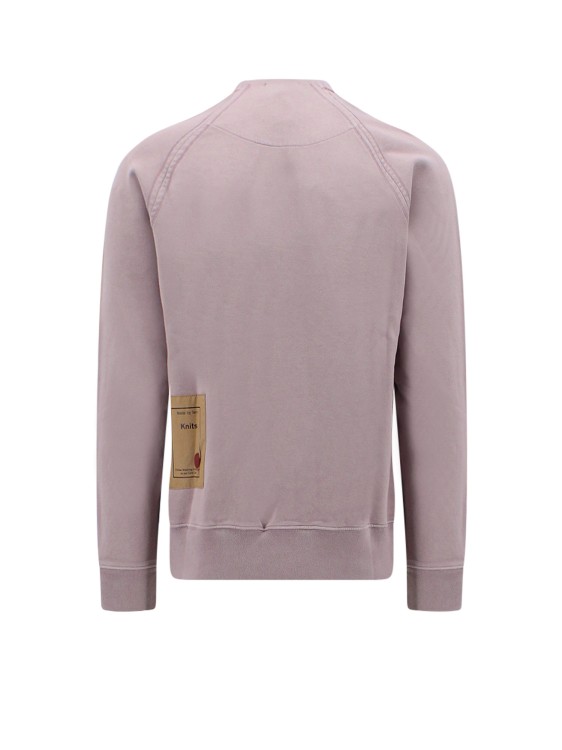 Shop Ten C Cotton Sweatshirt With Logo Patch On The Back In Grey