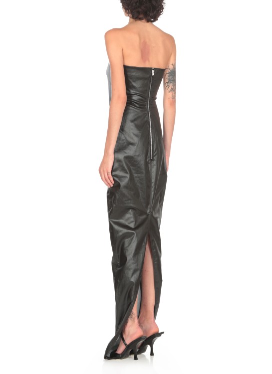 Rick Owens Form-fitting Black Evening Dress With Cutout Neckline In Black