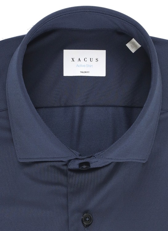 Shop Xacus Dark Blue Shirt