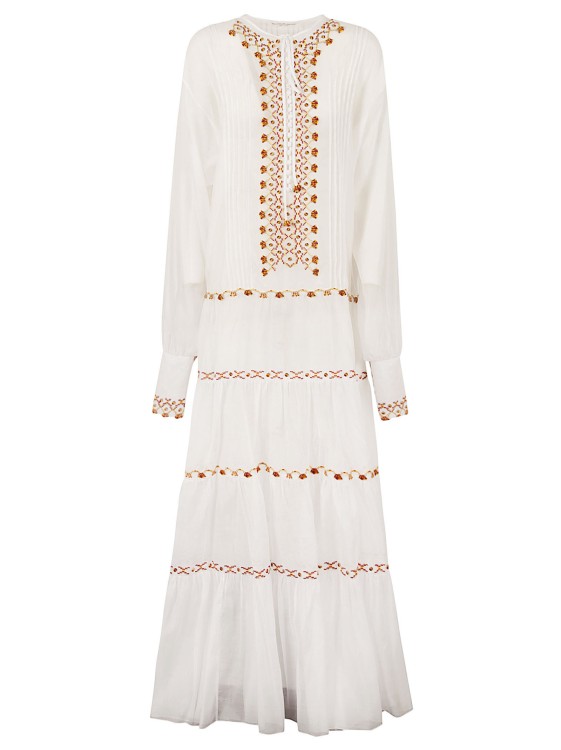 Ermanno Scervino White Tassel Detail Dress