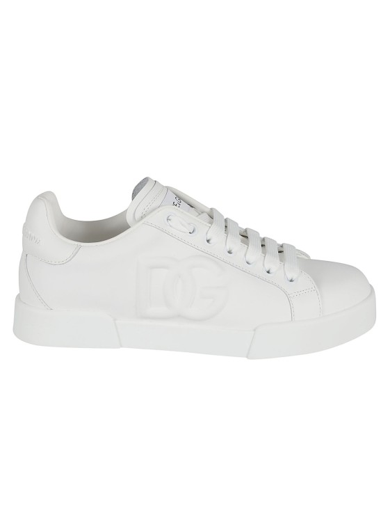 Shop Dolce & Gabbana Portofino Low-top Sneakers In White