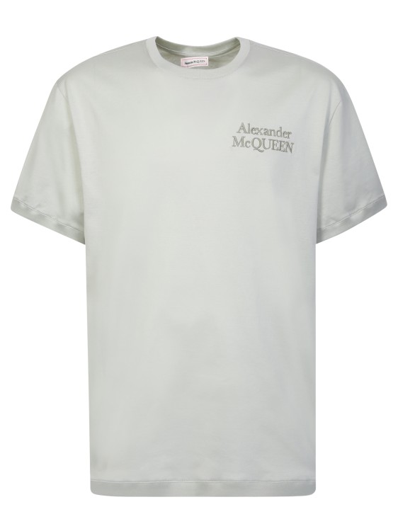 Shop Alexander Mcqueen Poure Cotton T-shirt In Neutrals