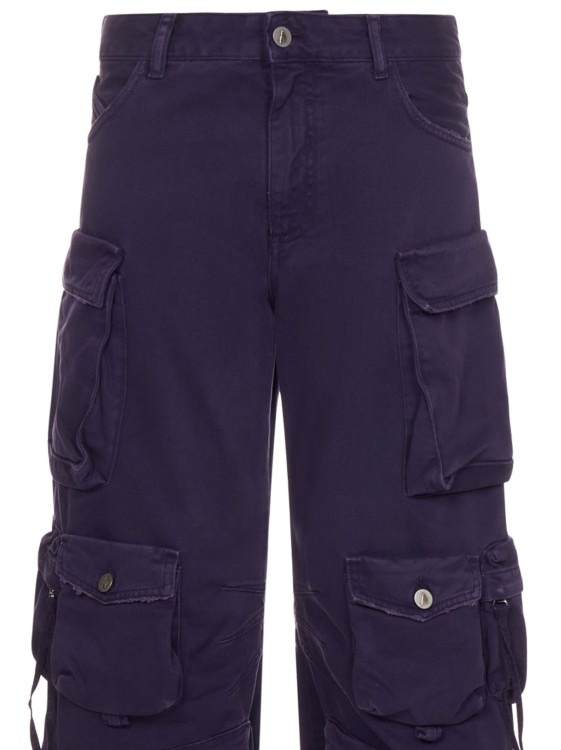 Shop Attico Purple Cotton Jeans